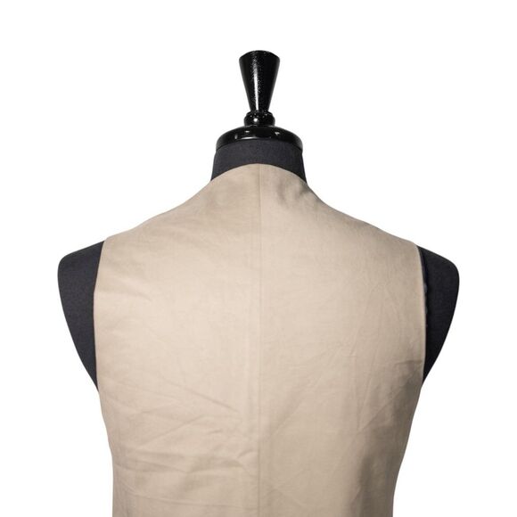 Mens Vest 40R Green Orange Blue Striped Waistcoat Formal Casual Preppy Wedding - Picture 8 of 10